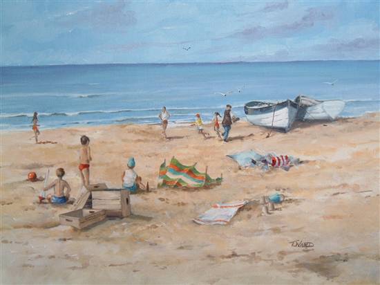 Bridlington Beach Scene